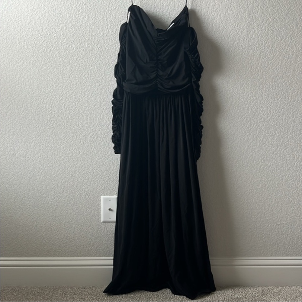 Rosetta Getty Ruched Strapless Dress - Picture 2 of 13